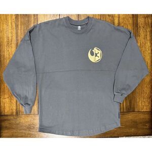 Disney Parks Star Wars Spirit Jersey Size XS Grey Galaxy’s Edge Rebel Alliance